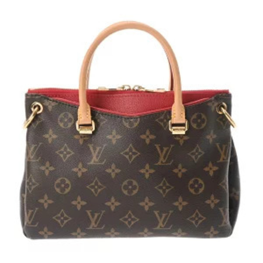 Louis Vuitton Monogram Pallas Cerise Red Canvas Handbag
